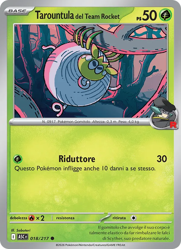 Tarountula del Team Rocket (ASC 018)