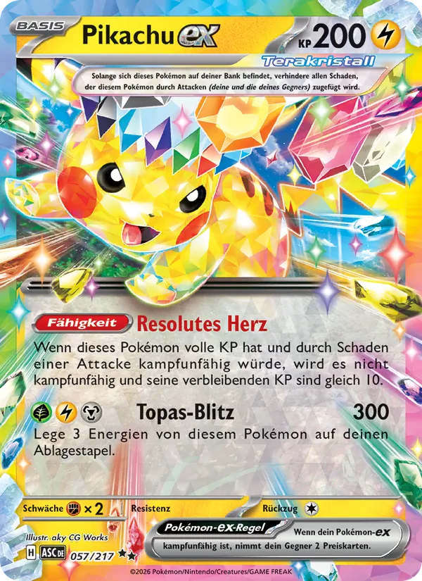 Pikachu ex (ASC 057)