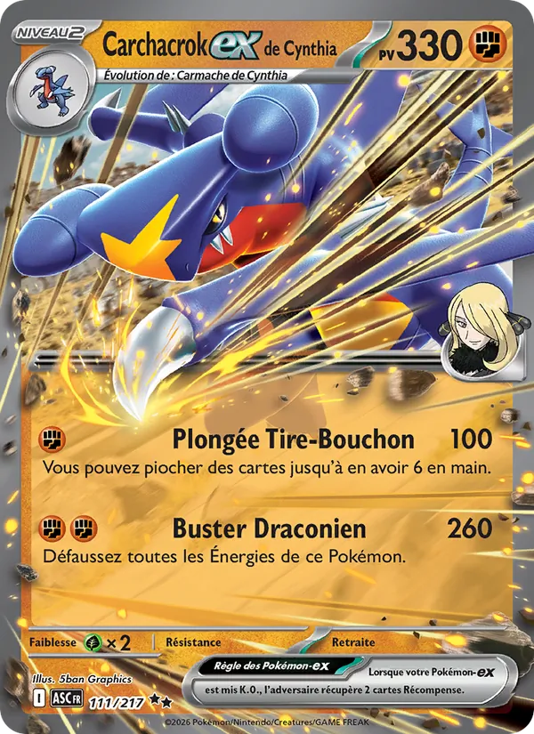Cynthia's Garchomp ex (ASC 111)