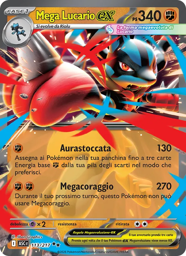 Mega Lucario ex (ASC 113)