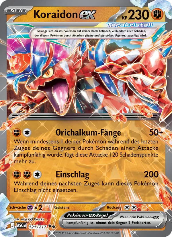 Koraidon ex (ASC 121)