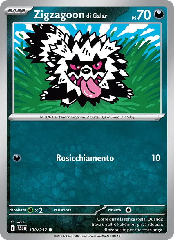 Galarian Zigzagoon (ASC 130)