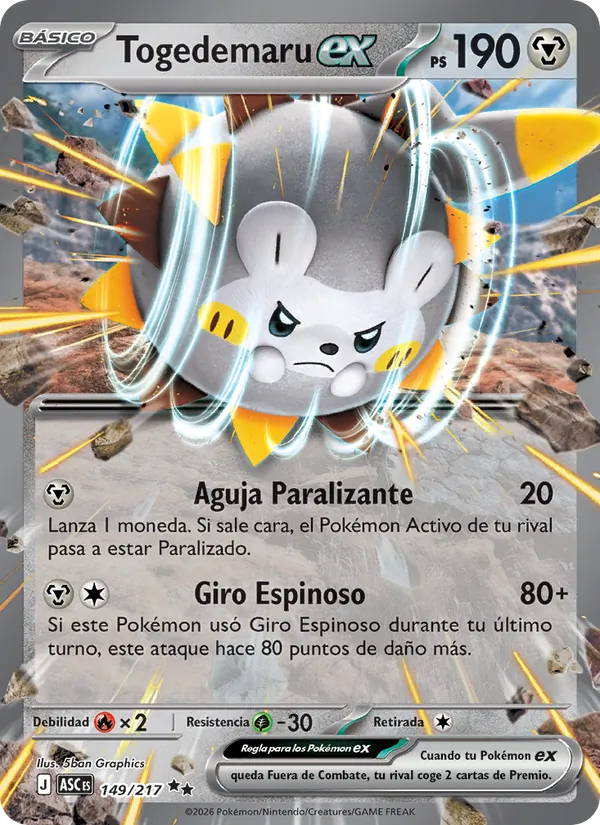 Togedemaru ex (ASC 149)