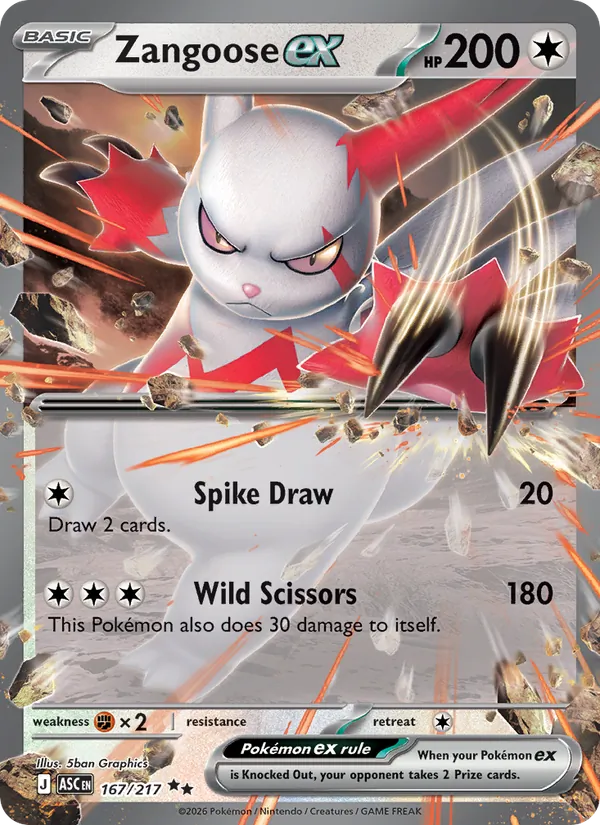 Zangoose ex (ASC 167)