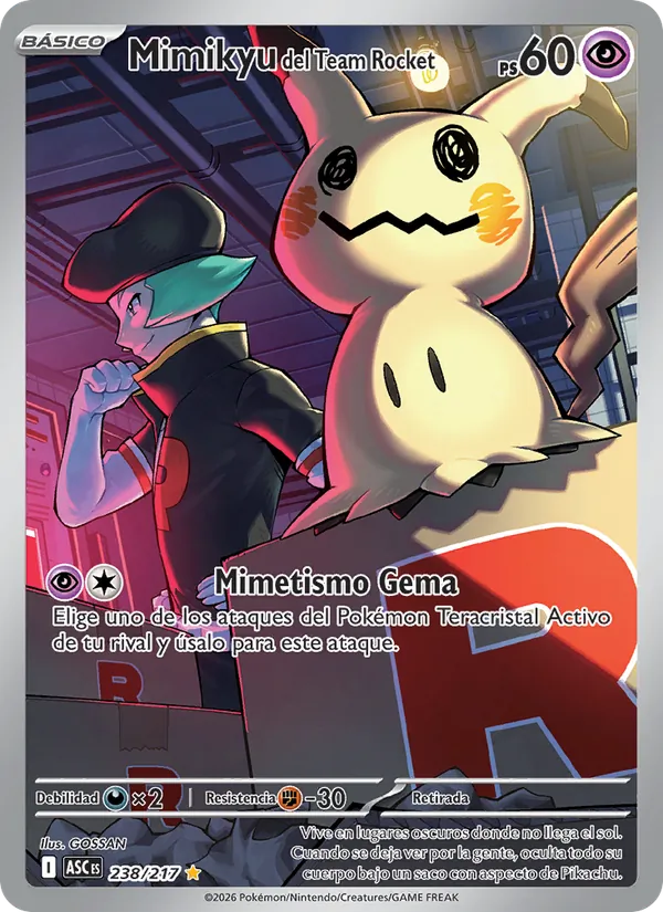 Mimikyu del Team Rocket (ASC 238)