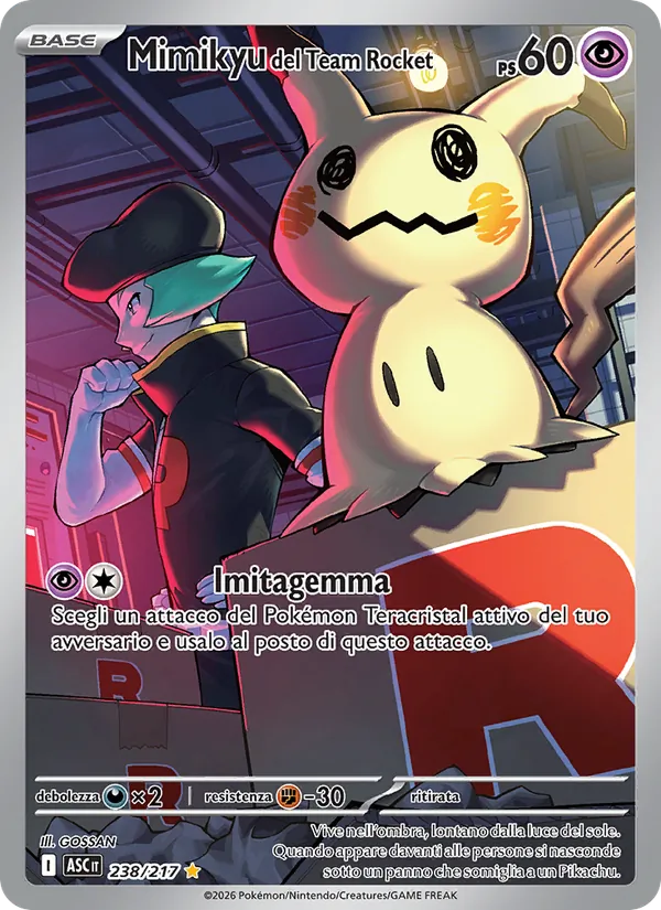 Mimikyu del Team Rocket (ASC 238)