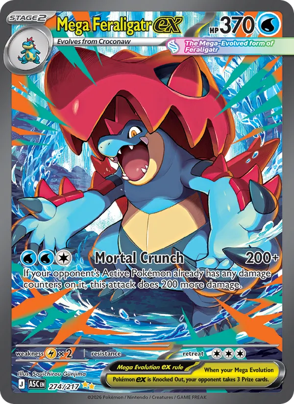 Mega Feraligatr ex (ASC 274)