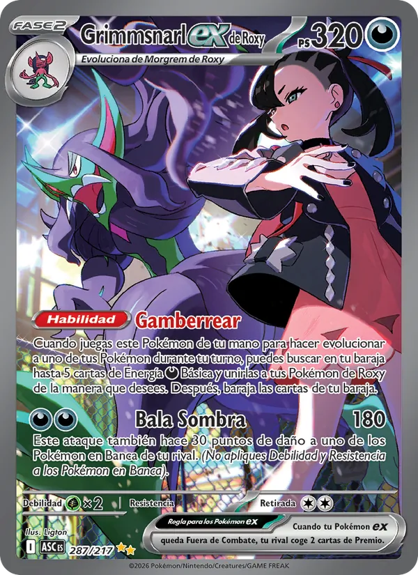 Marnie's Grimmsnarl ex (ASC 287)