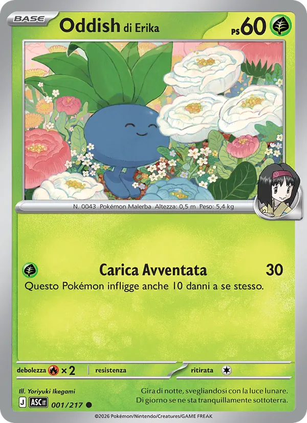 Oddish di Erika (xASC 001)