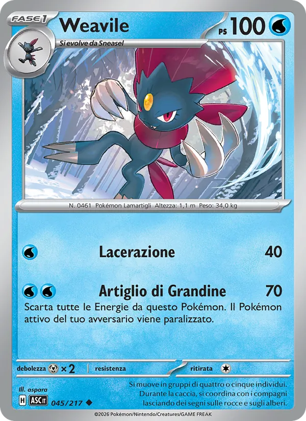 Weavile (xASC 045)