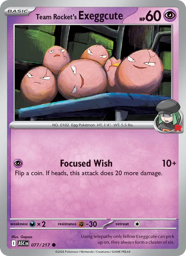 Team Rocket's Exeggcute (xASC 077)