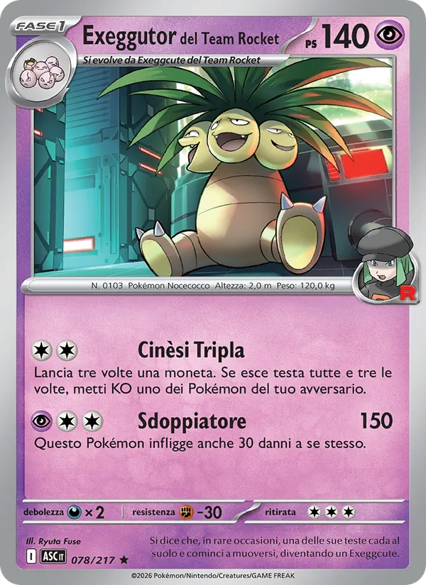 Team Rocket's Exeggutor (xASC 078)