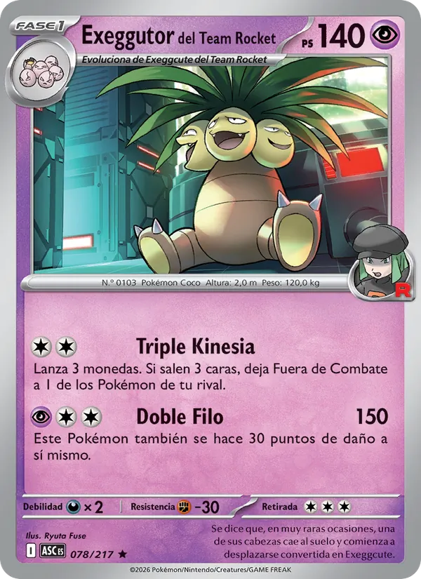 Team Rocket's Exeggutor (xASC 078)