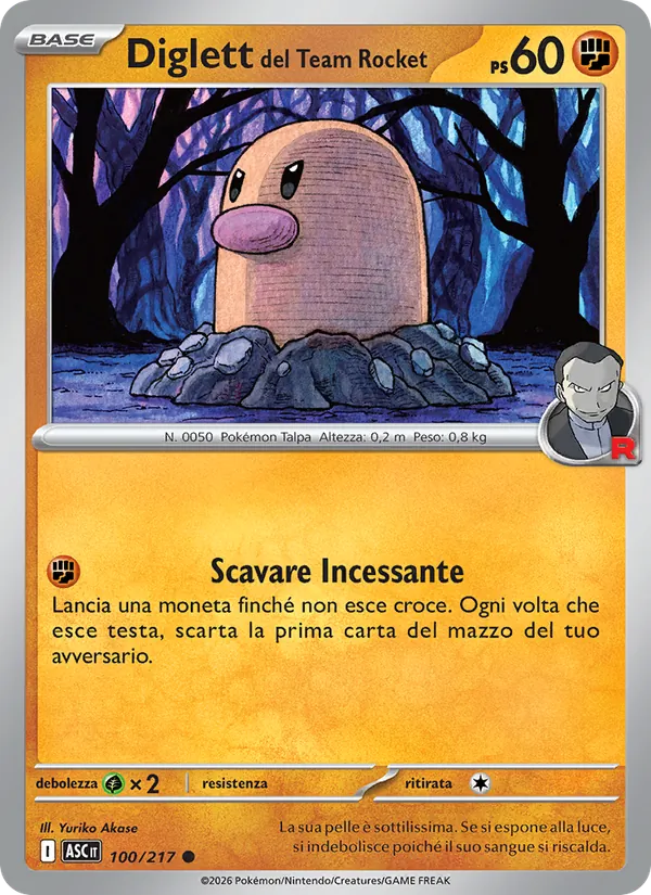 Team Rocket's Diglett (xASC 100)