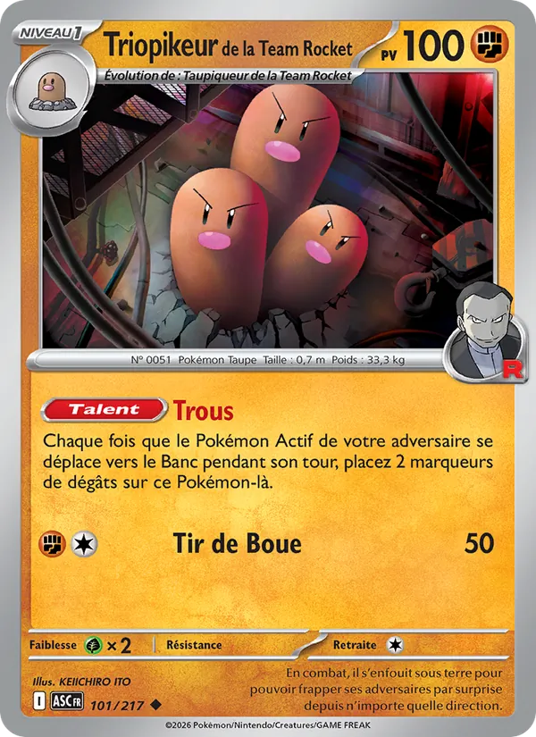 Triopikeur de la Team Rocket (xASC 101)