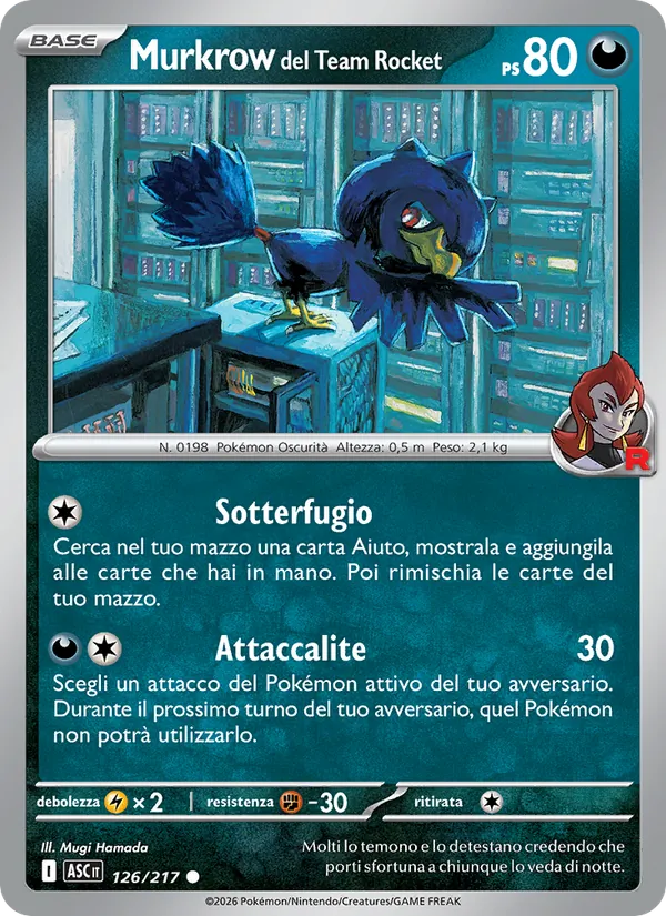 Team Rocket's Murkrow (xASC 126)