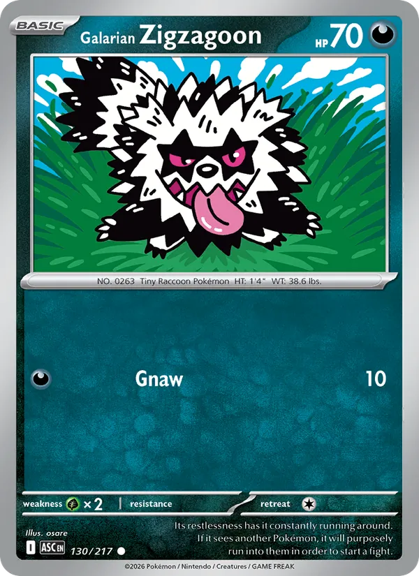 Zigzagoon di Galar (xASC 130)