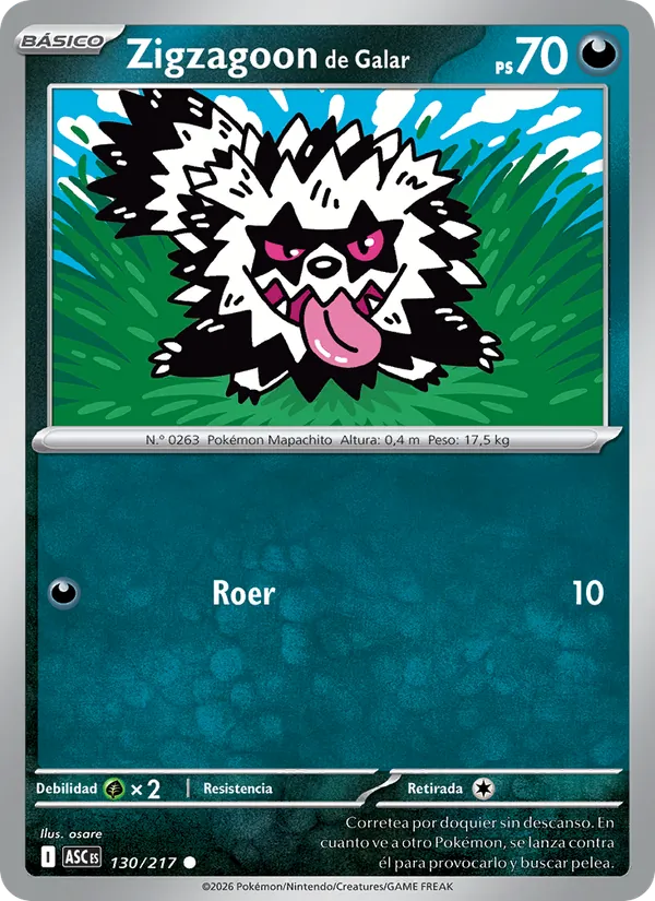 Zigzagoon de Galar (xASC 130)
