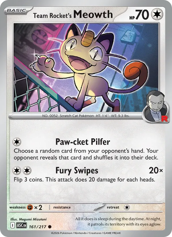 Team Rocket's Meowth (xASC 161)