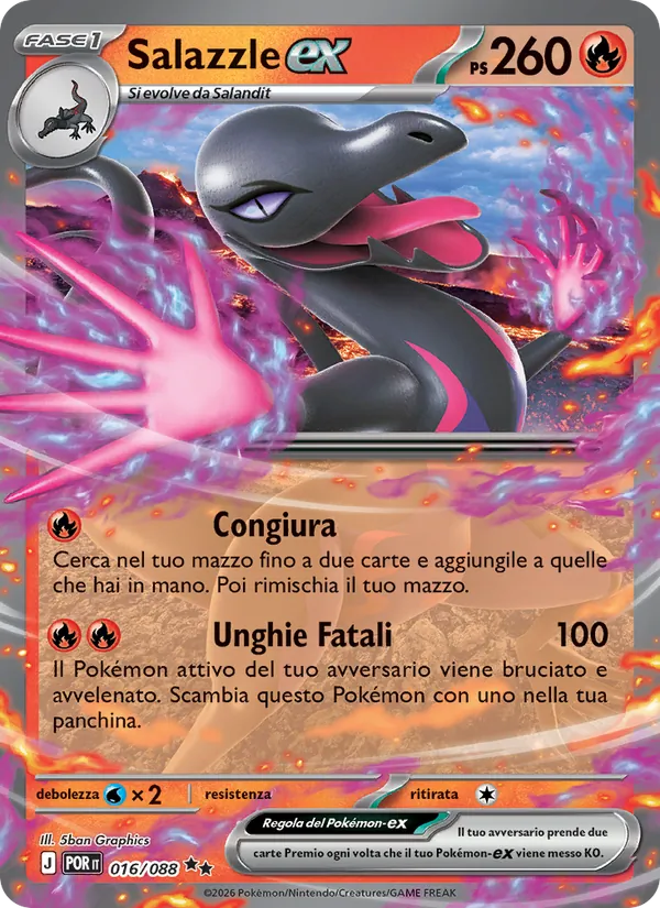 Salazzle ex (POR 016)