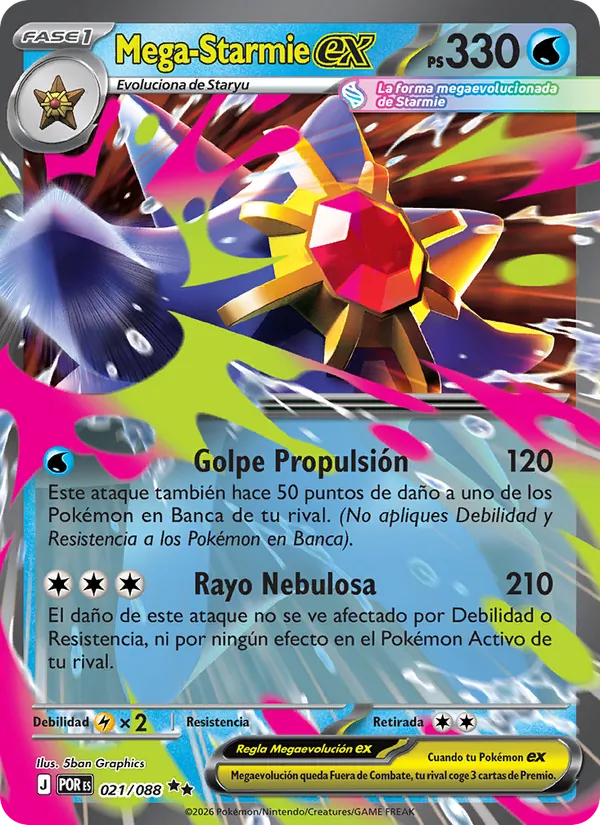 Mega Starmie ex (POR 021)