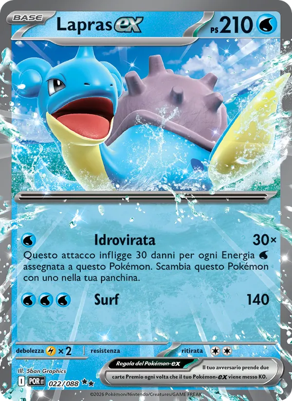 Lapras ex (POR 022)