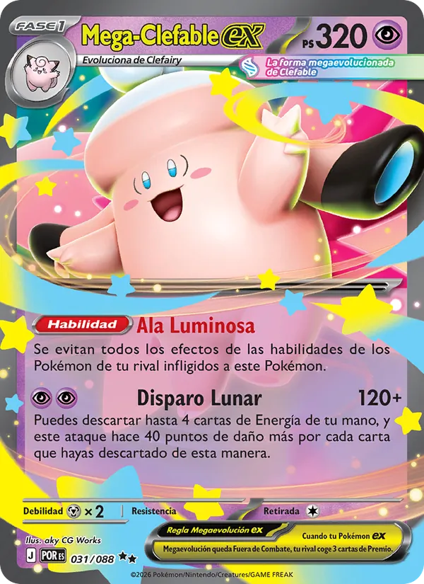 Mega Clefable ex (POR 031)