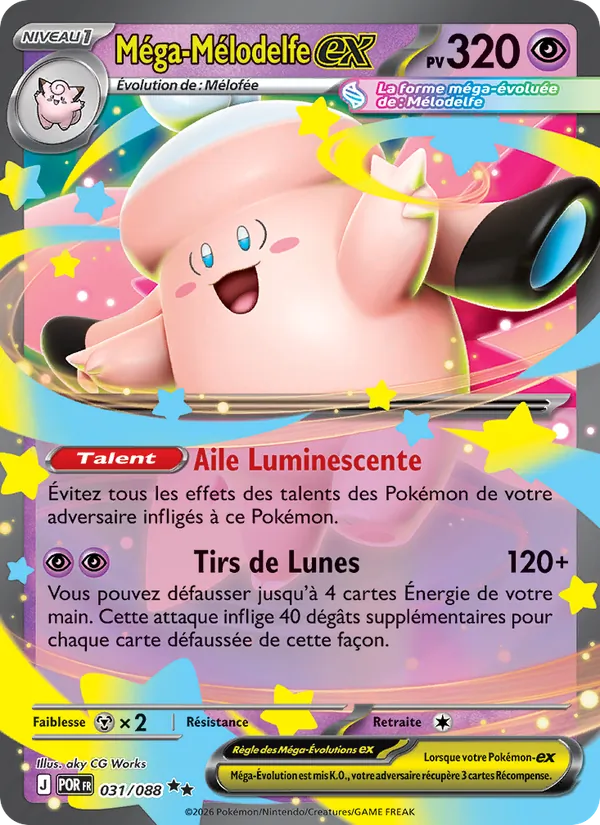 Mega Clefable ex (POR 031)