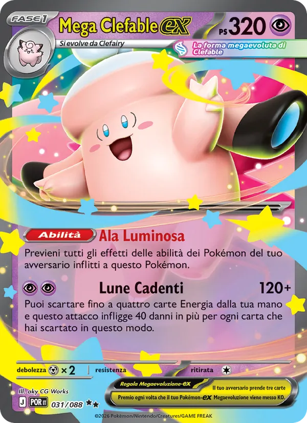 Mega Clefable ex (POR 031)