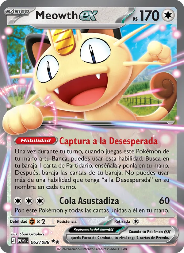 Meowth ex (POR 062)