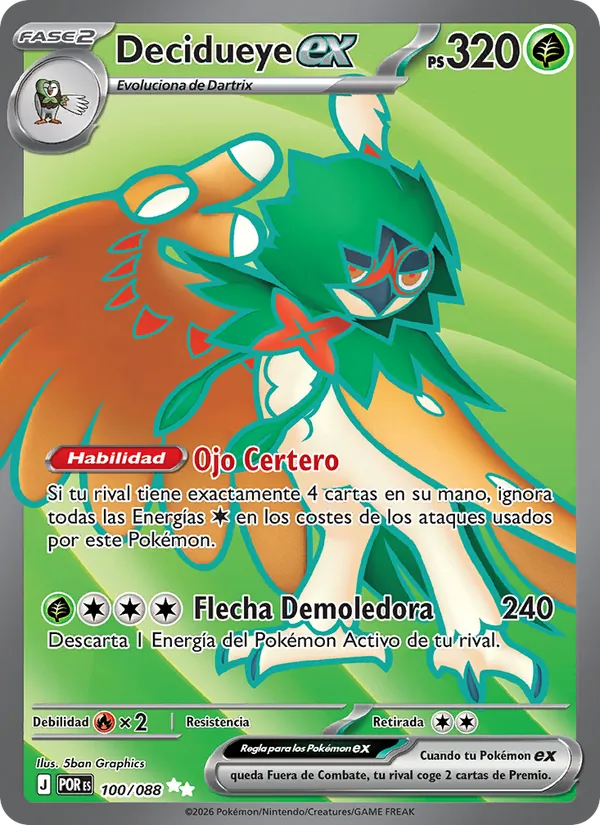 Decidueye ex (POR 100)