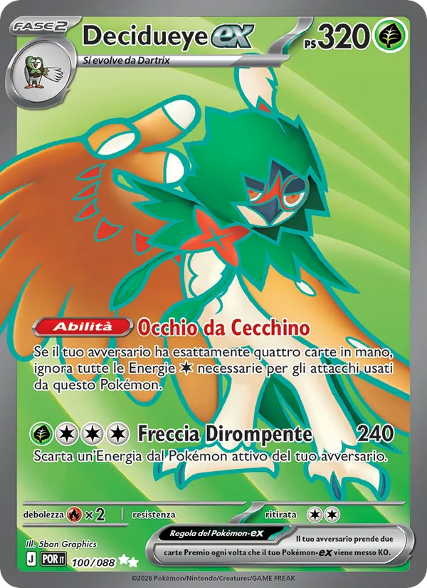 Decidueye ex (POR 100)
