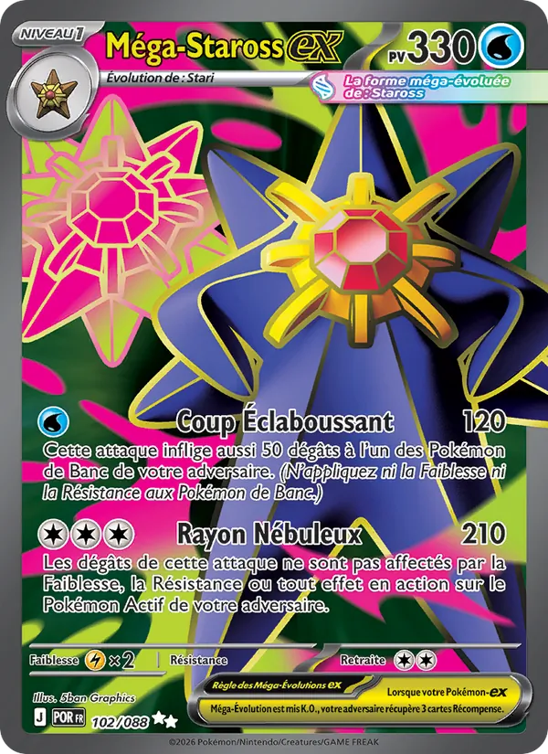 Mega Starmie ex (POR 102)
