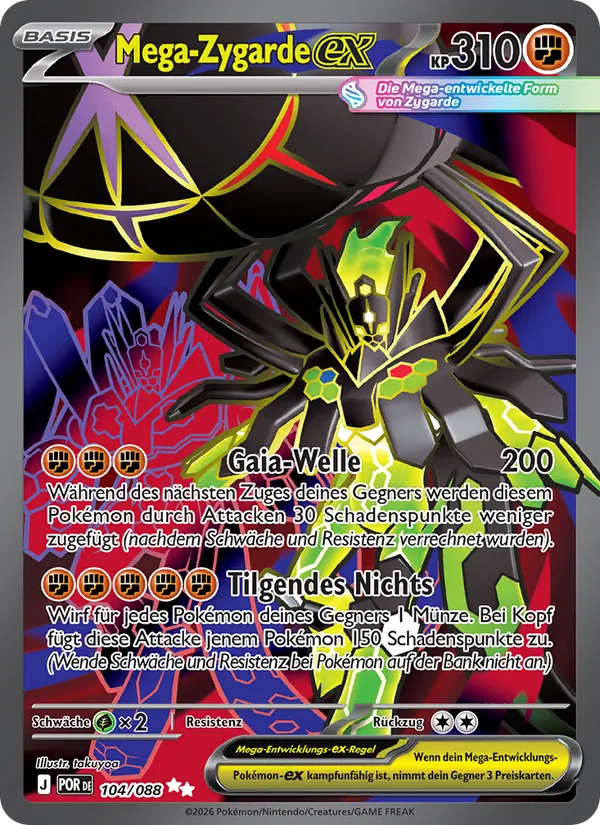 Mega Zygarde ex (POR 104)