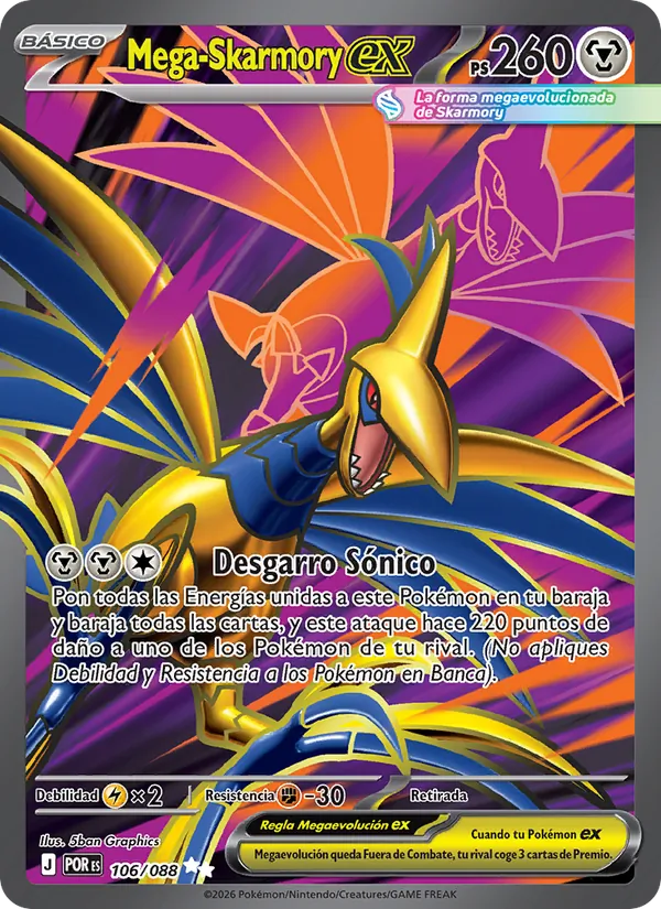 Mega Skarmory ex (POR 106)