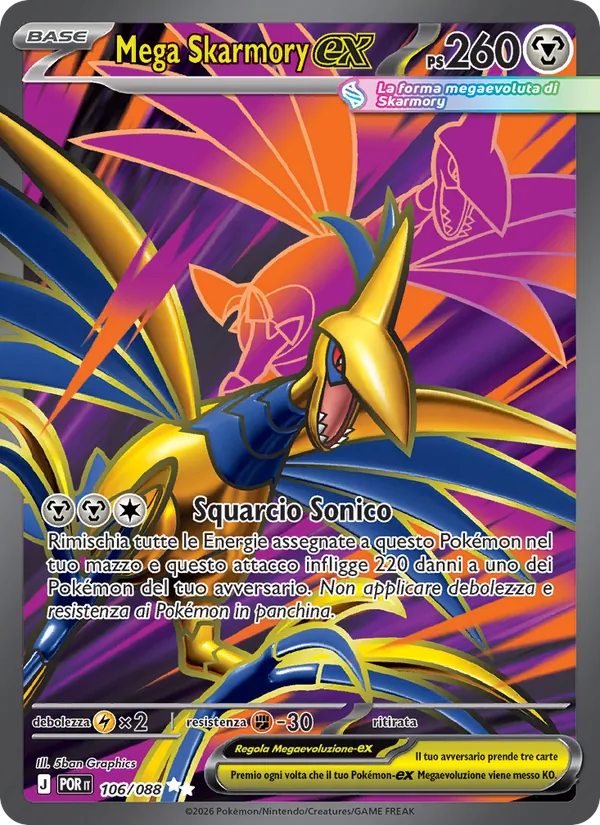 Mega Skarmory ex (POR 106)