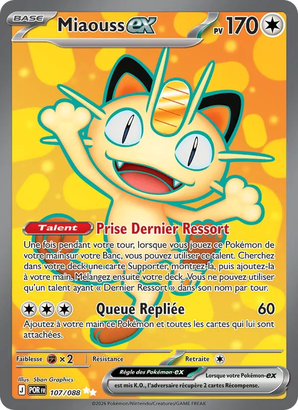 Meowth ex (POR 107)