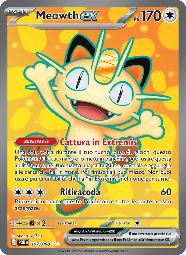 Meowth ex (POR 107)