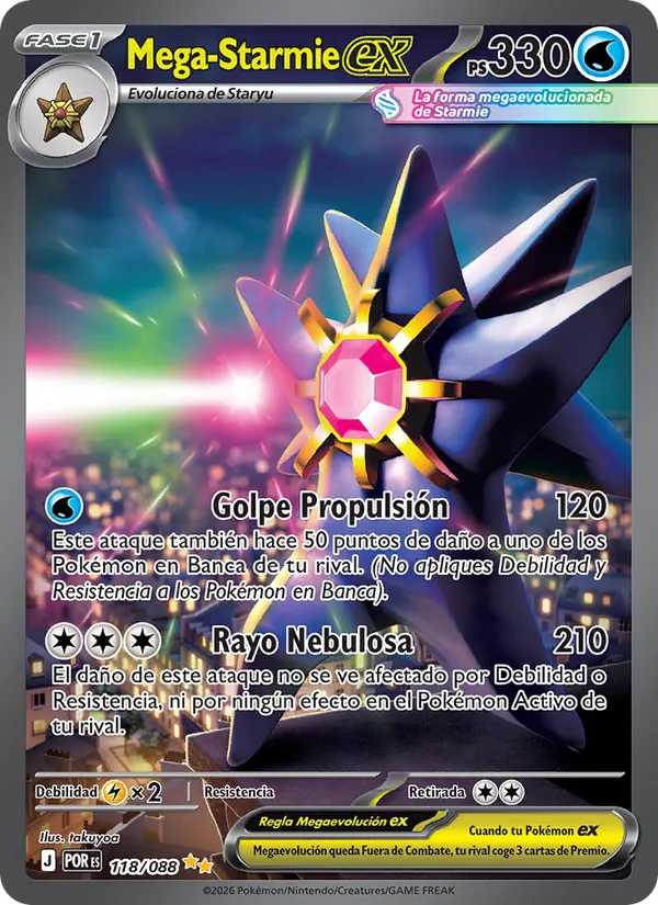 Mega Starmie ex (POR 118)