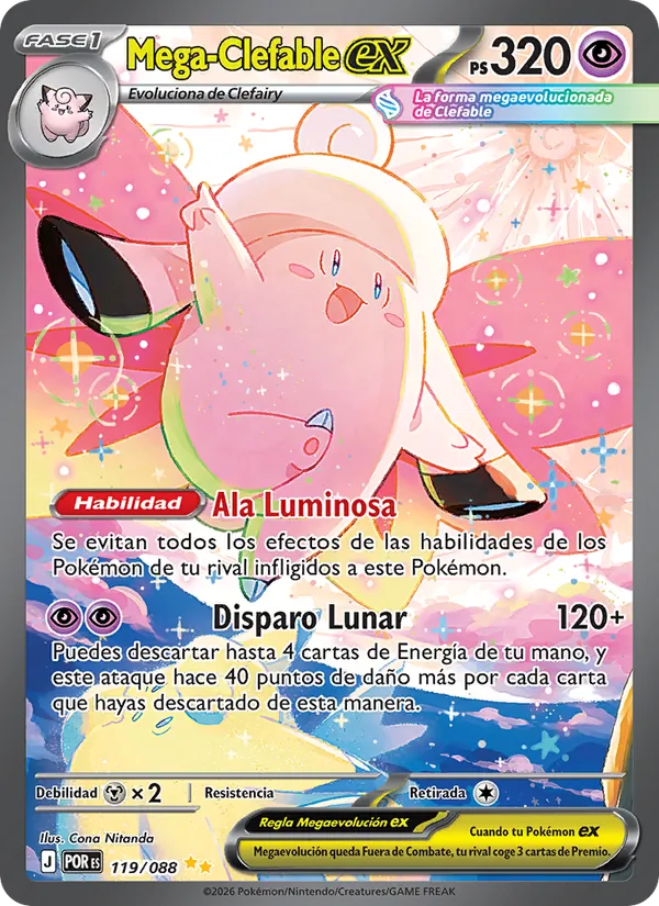 Mega Clefable ex (POR 119)