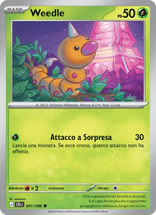 Weedle (CRI 001)