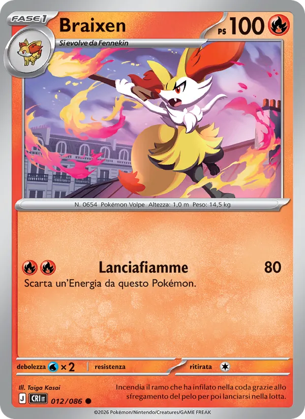 Braixen (CRI 012)