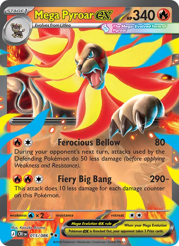 Mega Pyroar ex (CRI 015)