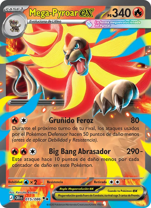 Mega Pyroar ex (CRI 015)