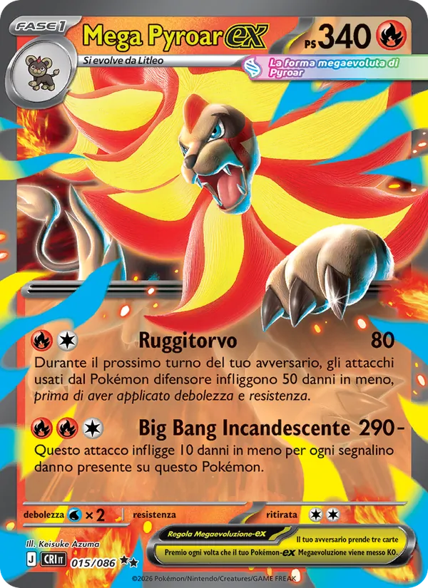 Mega Pyroar ex (CRI 015)