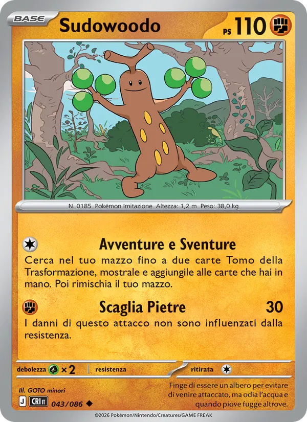 Sudowoodo (CRI 043)