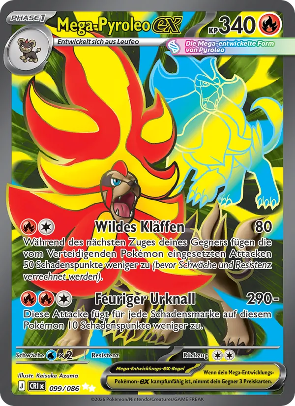 Mega Pyroleo ex (CRI 099)