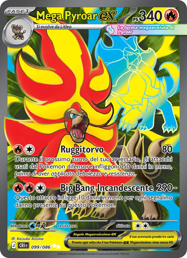 Mega Pyroar ex (CRI 099)
