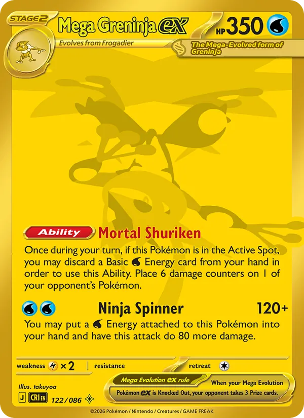 Mega Greninja ex (CRI 122)