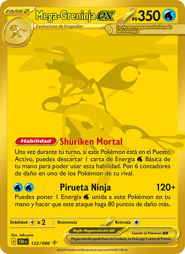 Mega Greninja ex (CRI 122)